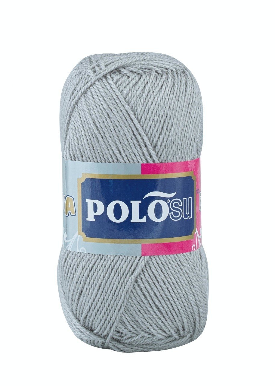 Lüks Patiklik Örgü İpliği 350 - Açık Gri