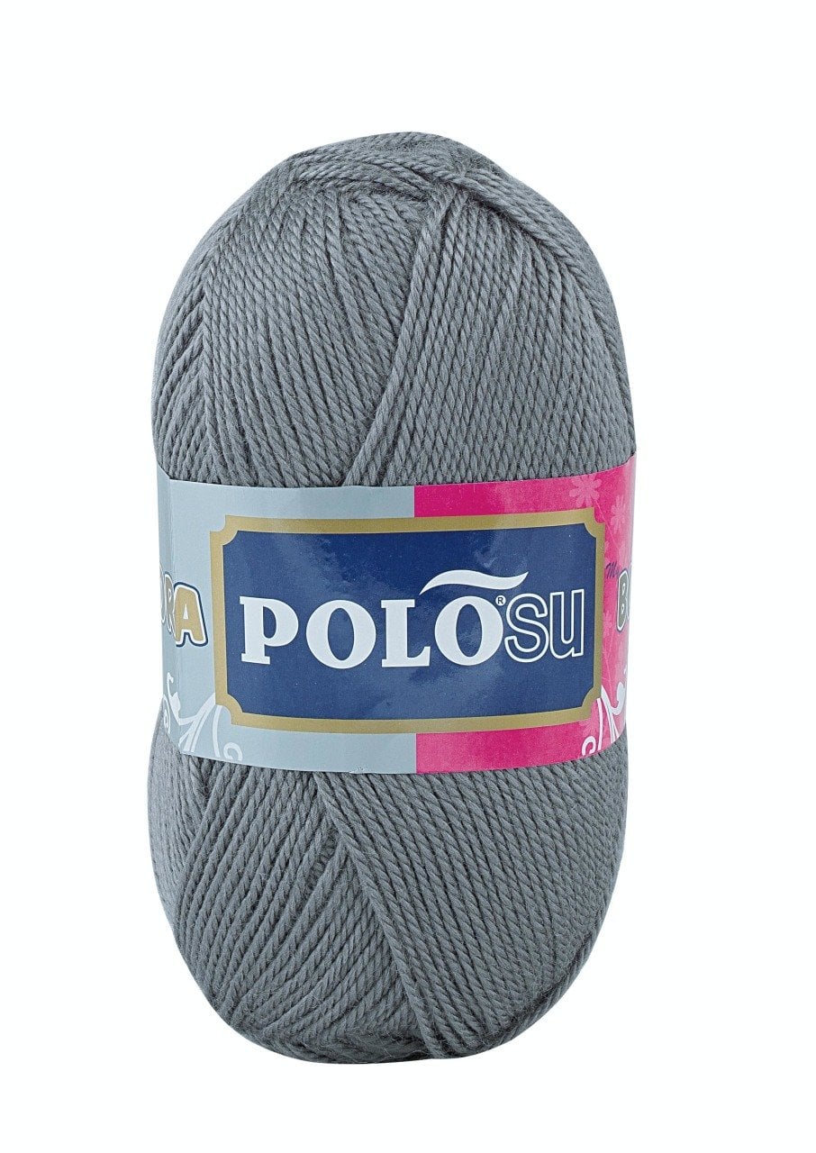 Lüks Patiklik Örgü İpliği 351 - Orta Gri