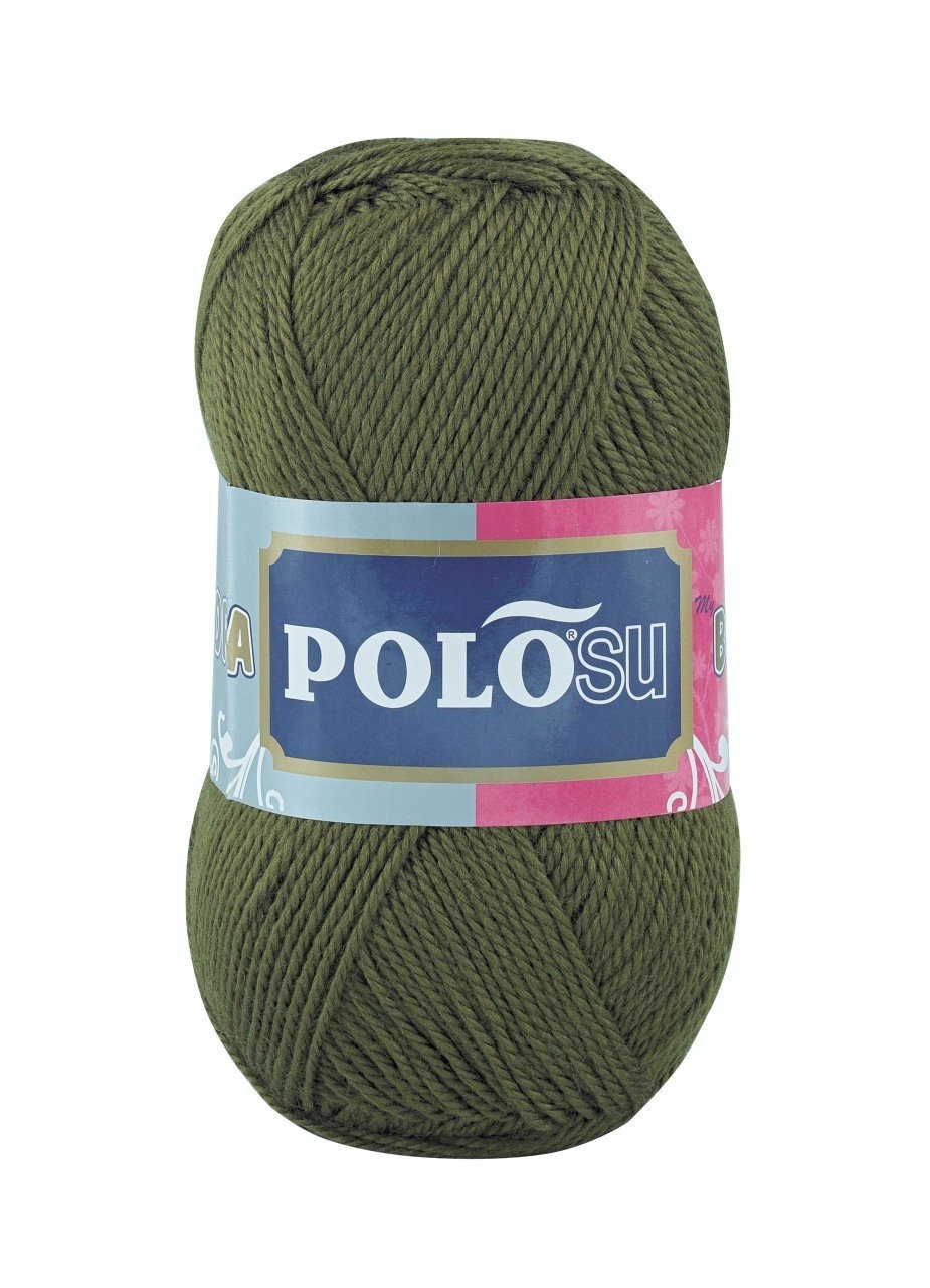 Lüks Patiklik Örgü İpliği 370 - Koyu Haki Yeşil