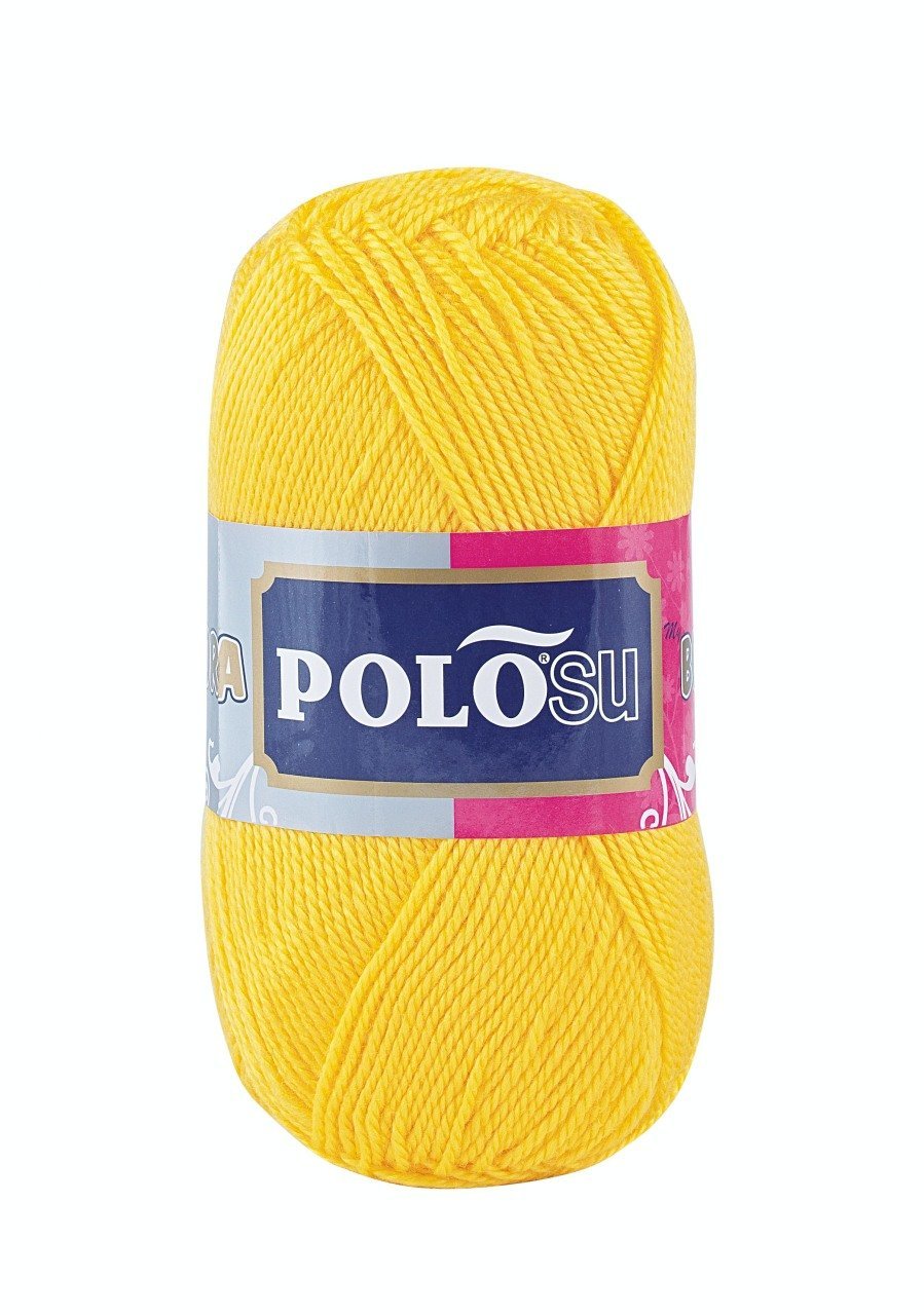 Lüks Patiklik Örgü İpliği 384 - Koyu Sarı