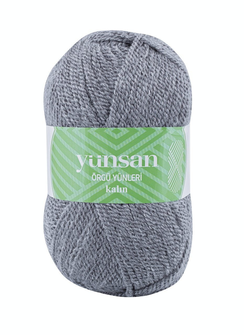 Yünsan Örgü İpliği Kalın 520 - Orta Gri