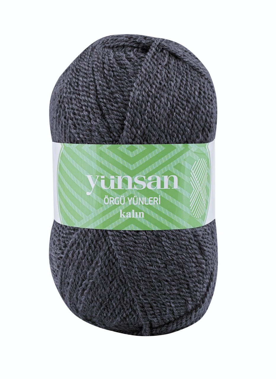 Yünsan Örgü İpliği Kalın 521 - Koyu Gri