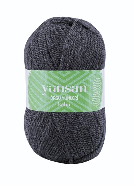 Yünsan Örgü İpliği Kalın 521 - Koyu Gri
