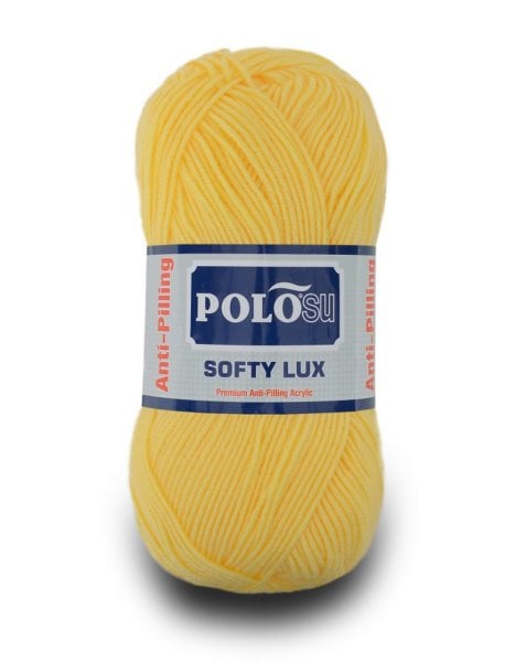 Polosu Softy Lux - Anti-Pilling Örgü İpi 403 - Açık Sarı