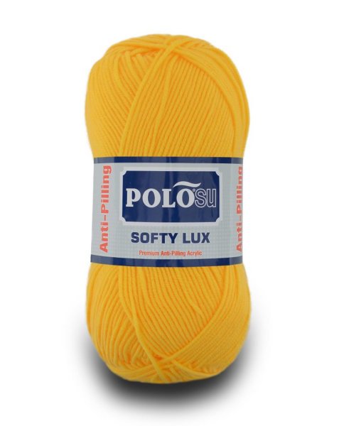 Polosu Softy Lux - Anti-Pilling Örgü İpi 404 - Koyu Sarı