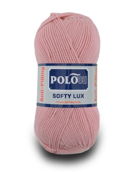 Polosu Softy Lux - Anti-Pilling Örgü İpi 415 - Pudra Pembe