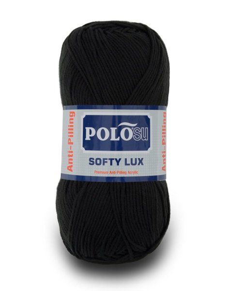 Polosu Softy Lux - Anti-Pilling Örgü İpi 435 - Siyah