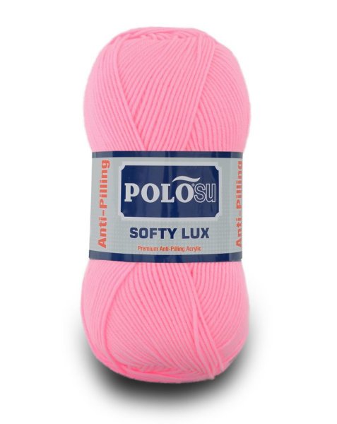 Polosu Softy Lux - Anti-Pilling Örgü İpi 441 - Koyu Bebe Pembe