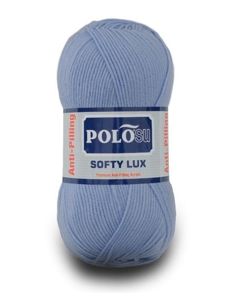 Polosu Softy Lux - Anti-Pilling Örgü İpi 442 - Açık Bebe Mavi