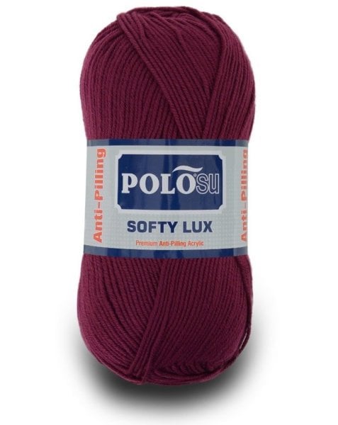 Polosu Softy Lux - Anti-Pilling Örgü İpi 498 - Koyu Mürdüm