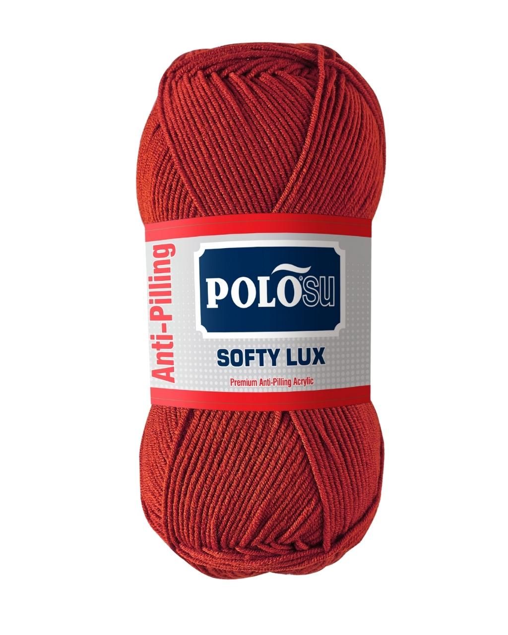 Polosu Softy Lux - Anti-Pilling Örgü İpi 457 - Koyu Kiremit