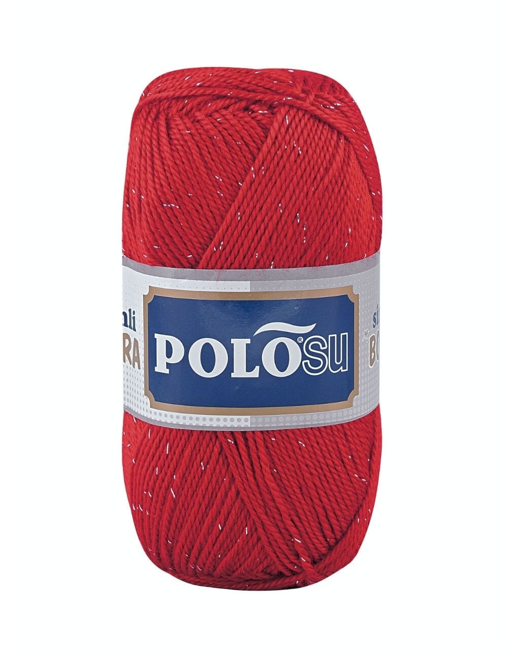 Polosu Simli Lüks Patiklik İplik 307 - Kırmızı