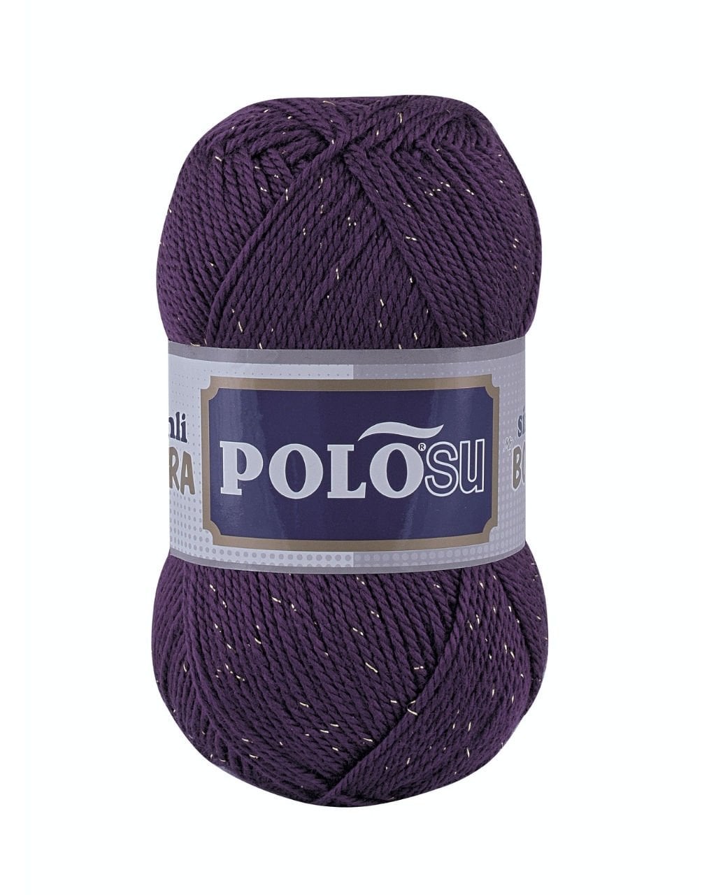 Polosu Simli Lüks Patiklik İplik 311 - Mor