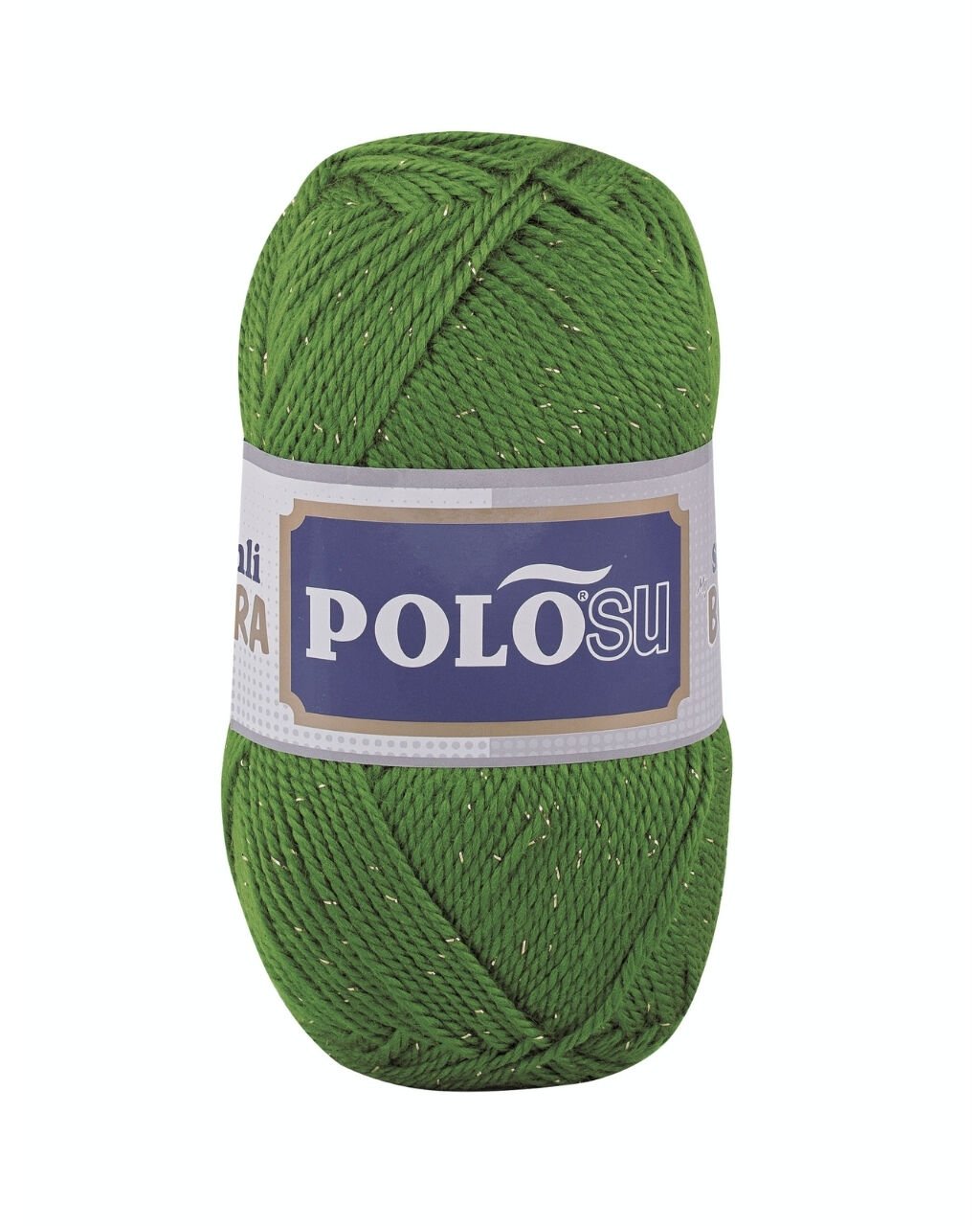 Polosu Simli Lüks Patiklik İplik 344 - Haki Yeşil