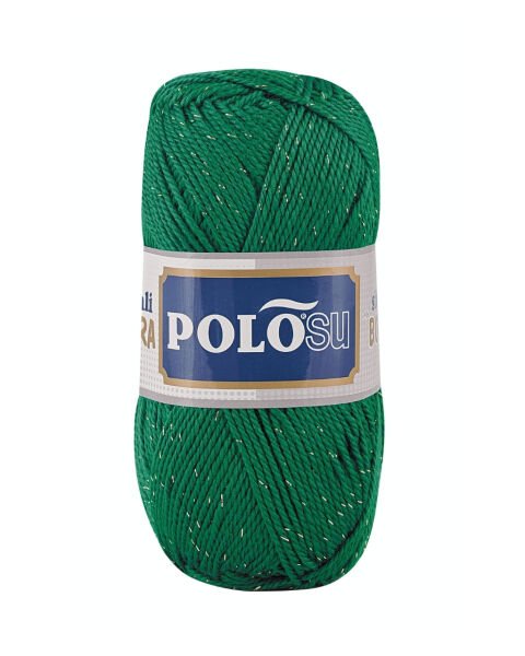Polosu Simli Lüks Patiklik İplik 353 - Yeşil