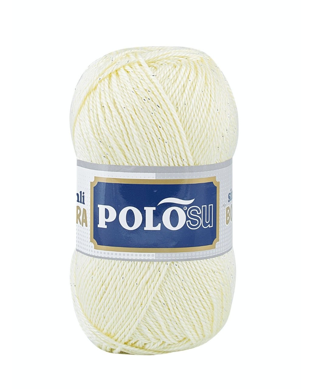 Polosu Simli Lüks Patiklik İplik 356 - Krem