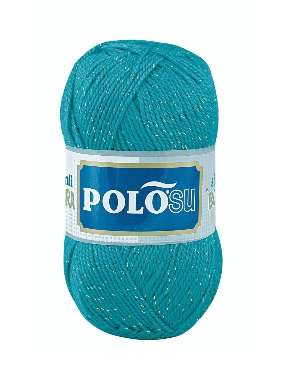 Polosu Simli Lüks Patiklik İplik 358 - Turkuaz