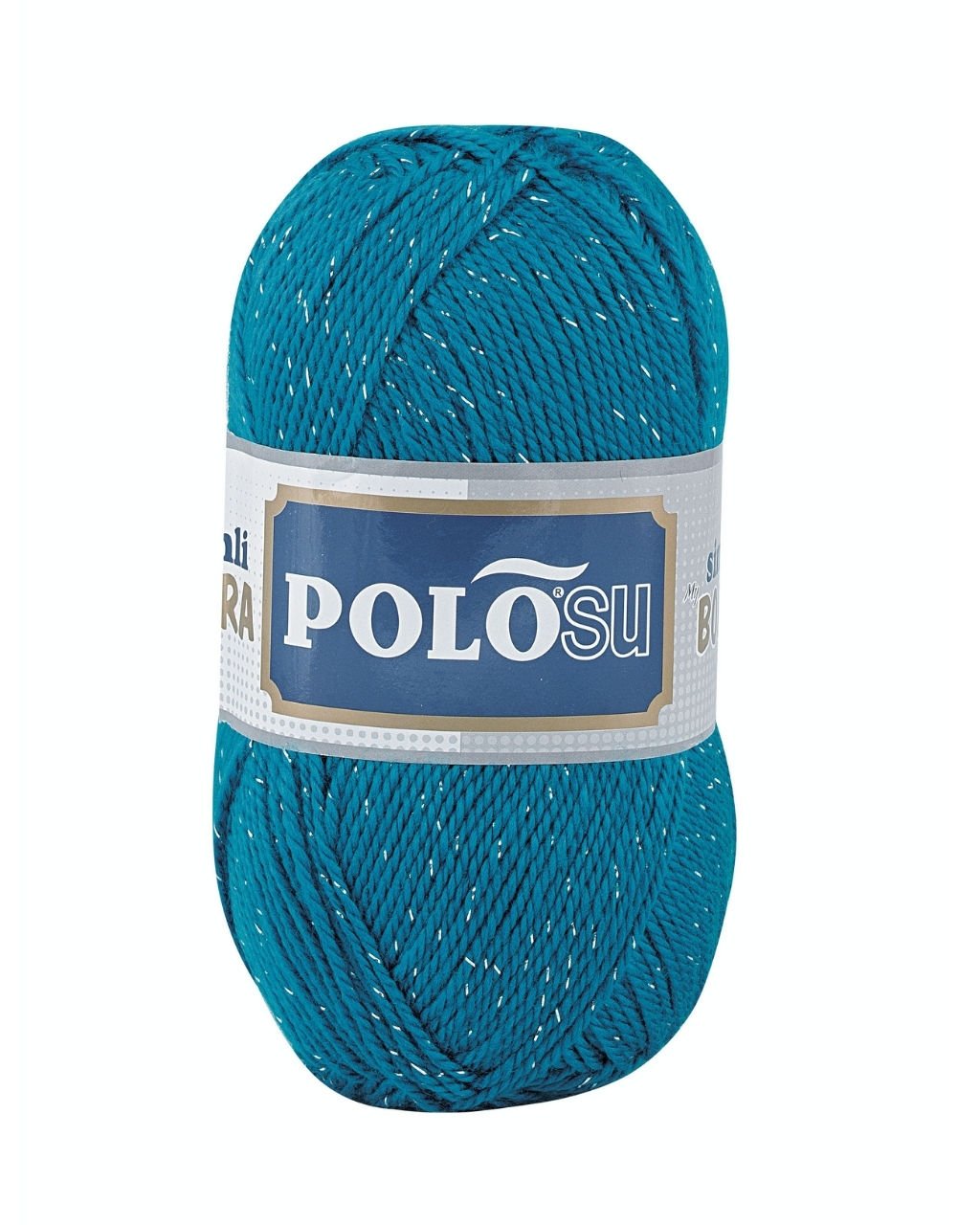 Polosu Simli Lüks Patiklik İplik 361 - Koyu Boncuk Mavi