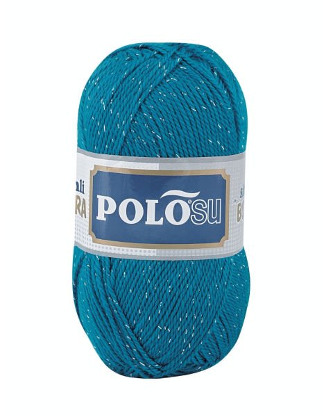 Polosu Simli Lüks Patiklik İplik 361 - Koyu Boncuk Mavi