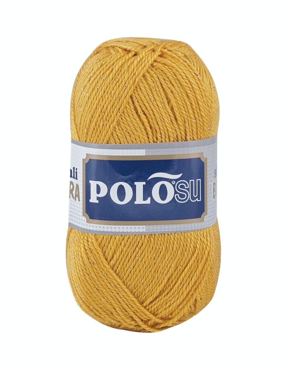 Polosu Simli Lüks Patiklik İplik 363 - Hardal