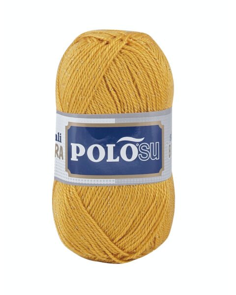 Polosu Simli Lüks Patiklik İplik 363 - Hardal