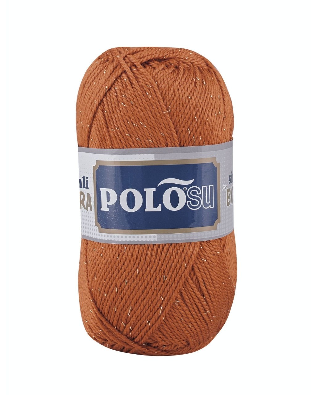 Polosu Simli Lüks Patiklik İplik 364 - Kiremit