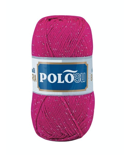 Polosu Simli Lüks Patiklik İplik 369 - Açık Fuşya