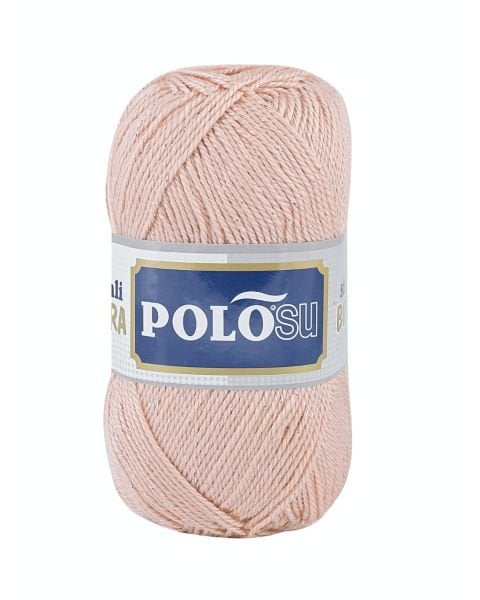 Polosu Simli Lüks Patiklik İplik 373 - Pudra Pembe