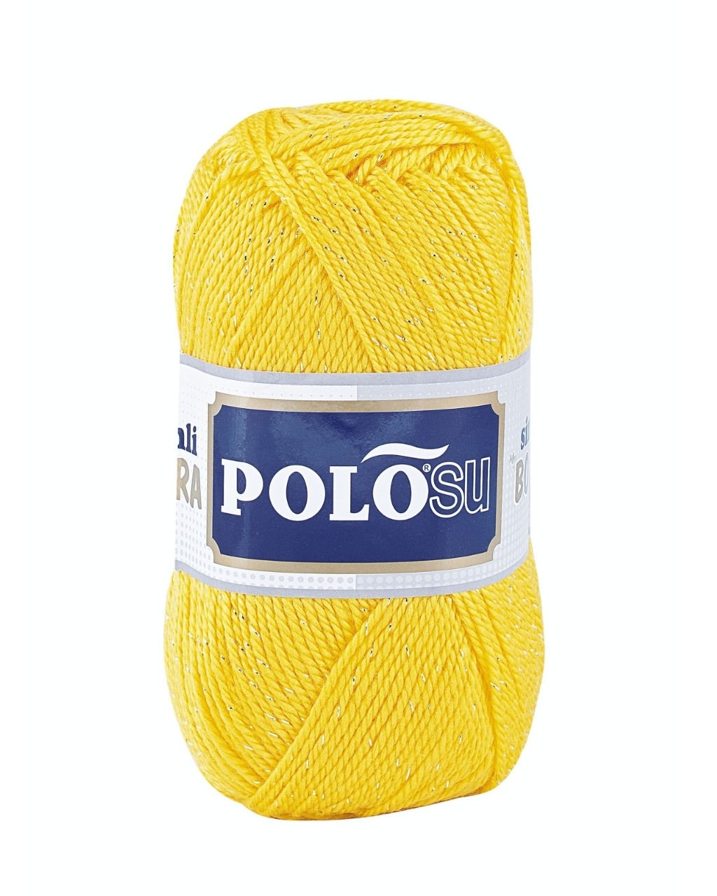 Polosu Simli Lüks Patiklik İplik 384 - Koyu Sarı