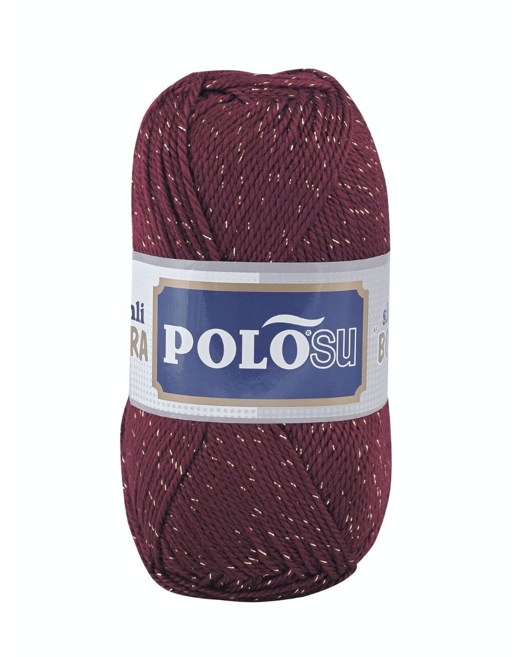 Polosu Simli Lüks Patiklik İplik 399 - Bordo