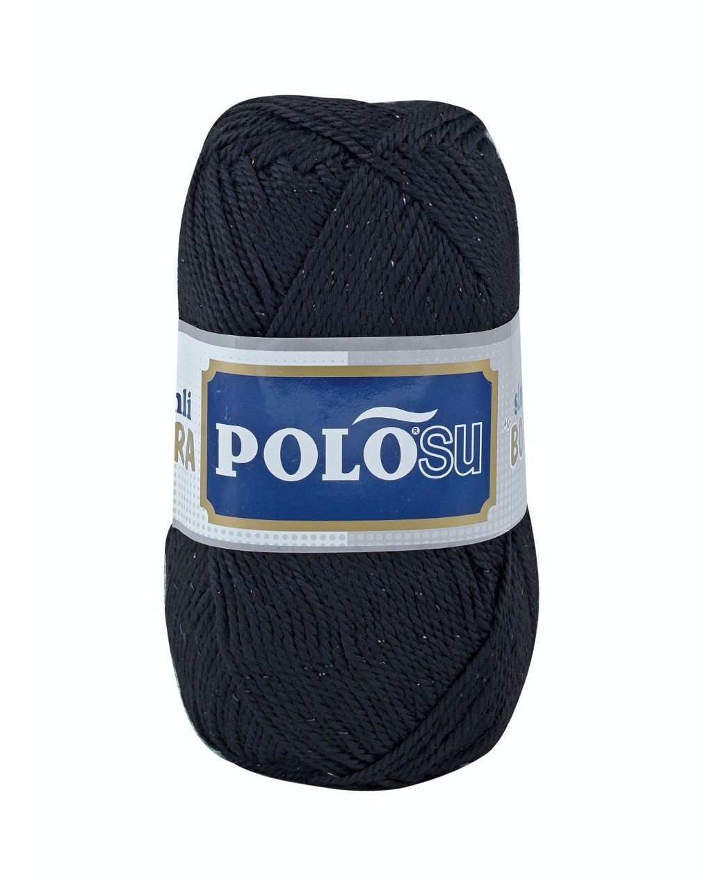 Polosu Simli Lüks Patiklik İplik 317 - Siyah - Siyah Sim