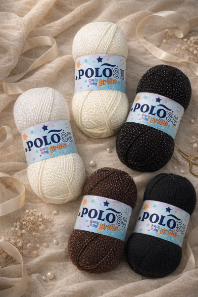 Candy Baby Brillo Simli Örgü İpliği