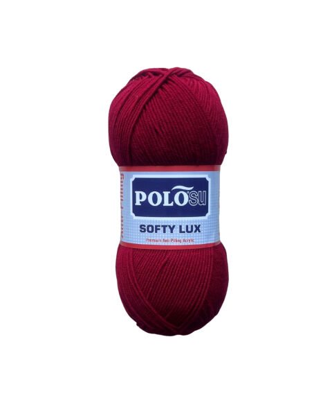 Polosu Softy Lux - Anti-Pilling Örgü İpi 470 - Koyu Kırmızı